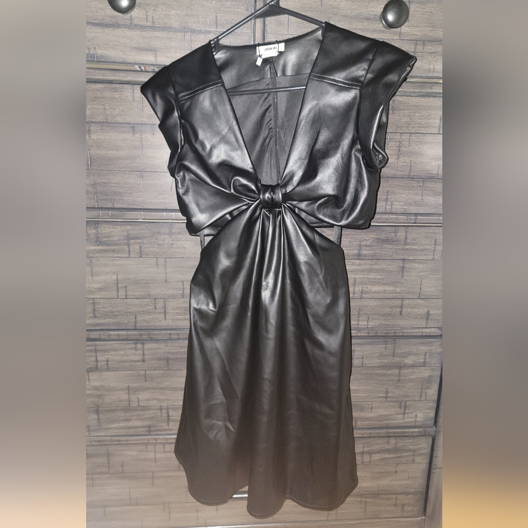 Jason Wu, Black Leather Cut Out Dress, Size Xs, Nwt